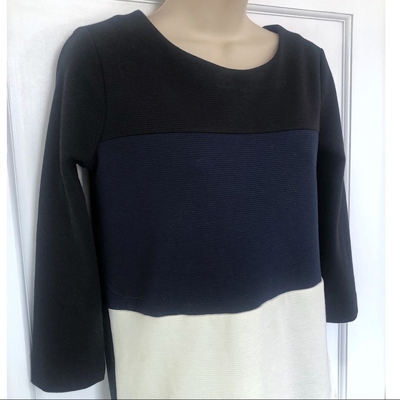 Madewell Gallerist Ponte Knit Color Block Top - Picture 3 of 7